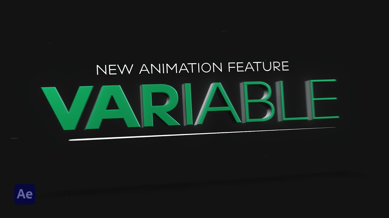 After Effect New Variable Font Feature 3D Text Animation Tutorial