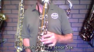 Video thumbnail for SaxMall.com Yamaha YTS-23 YTS 23 Tenor Saxophone Sax played w/ CE Winds Silver Shocka Mouthpiece by CE Winds