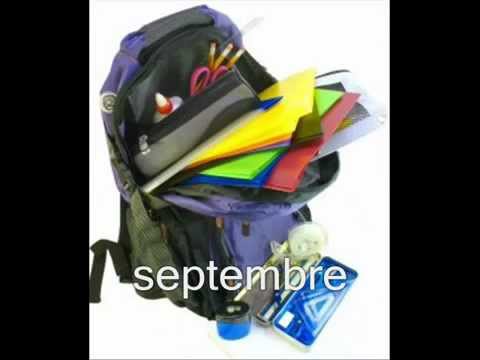 Les mois de l'année