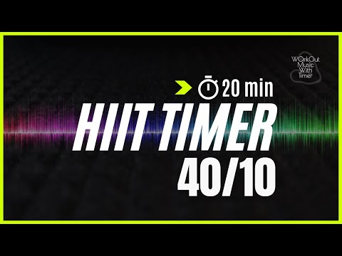 Let's train a 20 min Interval timer with 40 sec work and 10 sec rest | Mix 113