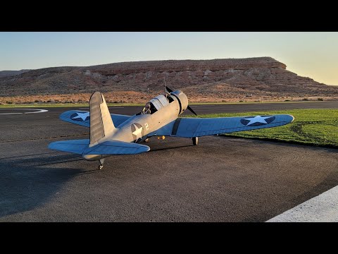 John Morgan's last build: the Vought SB2U Vindicator - MAIDEN FLIGHT