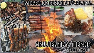 🐷MORRO/CARETA de CERDO/PUERCO🐽 a la BRASA/PARRILLA🔥