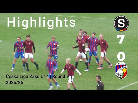 13. Spieltag | AC Sparta Praha 7:0 FC Viktoria Plzeň | Tschechische Jugendliga U14 – Runde 9