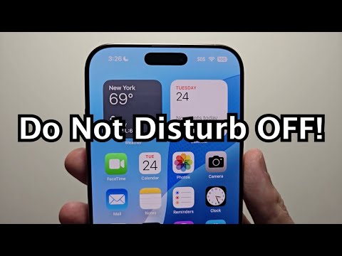 iPhone 16 How to Turn OFF/ON Do Not Disturb Mode! (iOS 18)