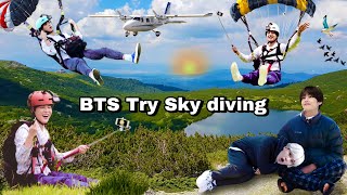 BTS try SKY DIVING 🫣😳// Hindi dubbing // run ep 9