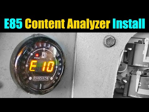 Flex Fuel Ethanol Content Analyzer Installation And Explanation | Innovate MTX-D Ethanol Gauge