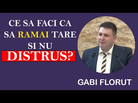 Gabi Florut - What to do to stay strong and not destroyed?