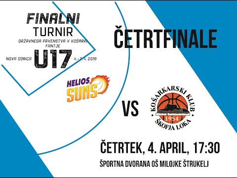 Helios Suns AS Domžale Moto center : LTH Castings - zaključni turnir DP 2019 U17 fantje