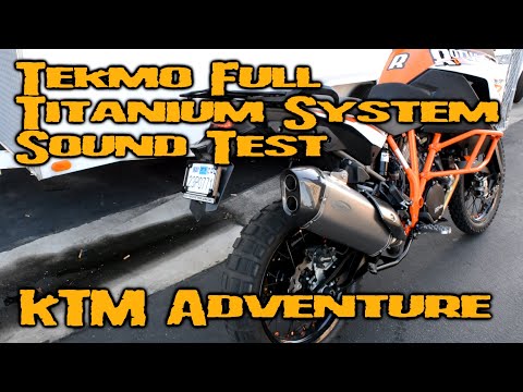 SOUND CHECK - TEKMO FULL TITANIUM EXHAUST - KTM 1050-1290 ADVENTURE