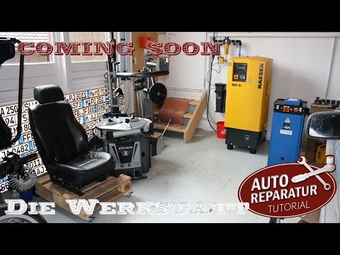 Der neue KAESER Kompressor | WIR BAUEN EINE WERKSTATT | #TEIL 6 | Auto Reparatur Tutorial