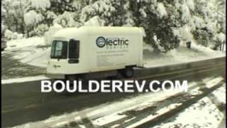 preview picture of video 'Boulder Electric Vehicle Snow Truck with a Tesla'