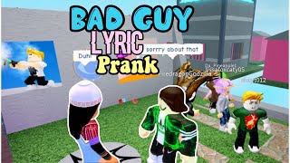 Roblox Music Code For Bad Guy