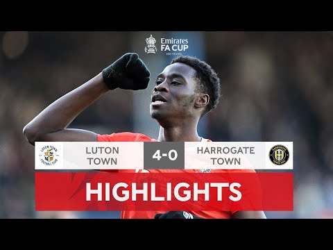The Hatters Ease Past Harrogate | Luton Town 4-0 Harrogate Town | Emirates FA Cup 2021-22