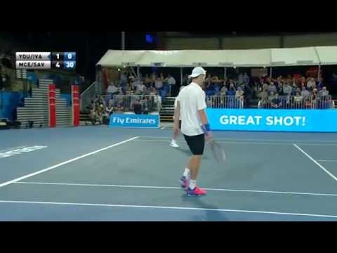 Luke Saville's amazing winner - World Tennis Challenge 2015