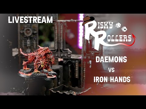 Daemons vs *NEW* Iron Hands 2000pts Tempest of War - Warhammer 40k!