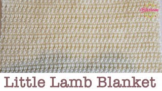 Easiest Crochet Baby Blanket: Little Lamb Blanket (beginner friendly!)