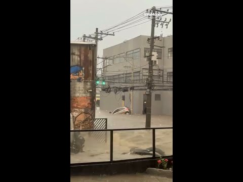Enchente em Guarulhos arrasta mulher e deixa pessoas ilhadas | InfoMoney News