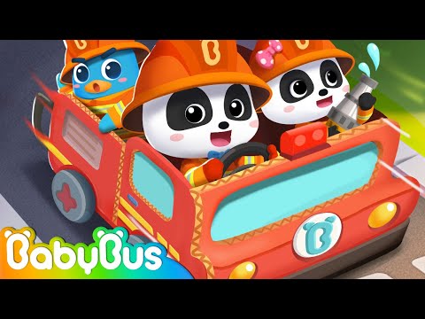 Baby Learns At The Fire Station | Pretend Play - Firefighter, Policeman | Nursery Rhymes - BabyBus