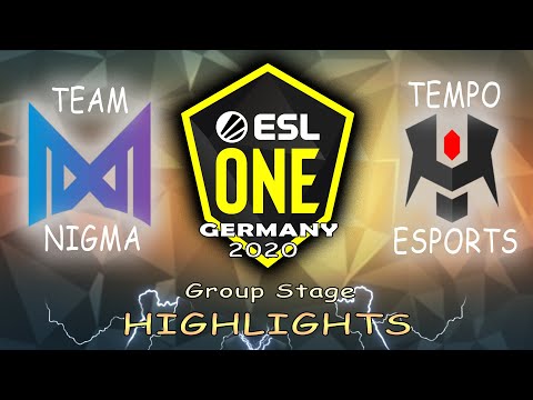 [ENGLISH] Team Nigma vs. Tempo Esports l ESL One Germany 2020 l Group Stage l Highlights