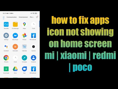 how to fix apps icon not showing on home screen mi | installed apps not showing mi | redmi | poco