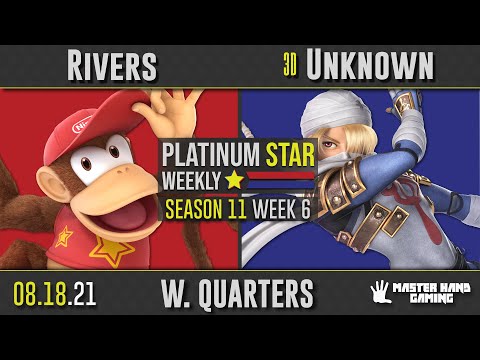 PSW S11:W6 - Rivers (Diddy Kong) vs 3D | Unknown (Sheik) - W Quarterfinals