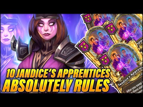 Finding 10 Jandice's Apprentices and It Absolutely Rules | Dogdog Hearthstone Battlegrounds