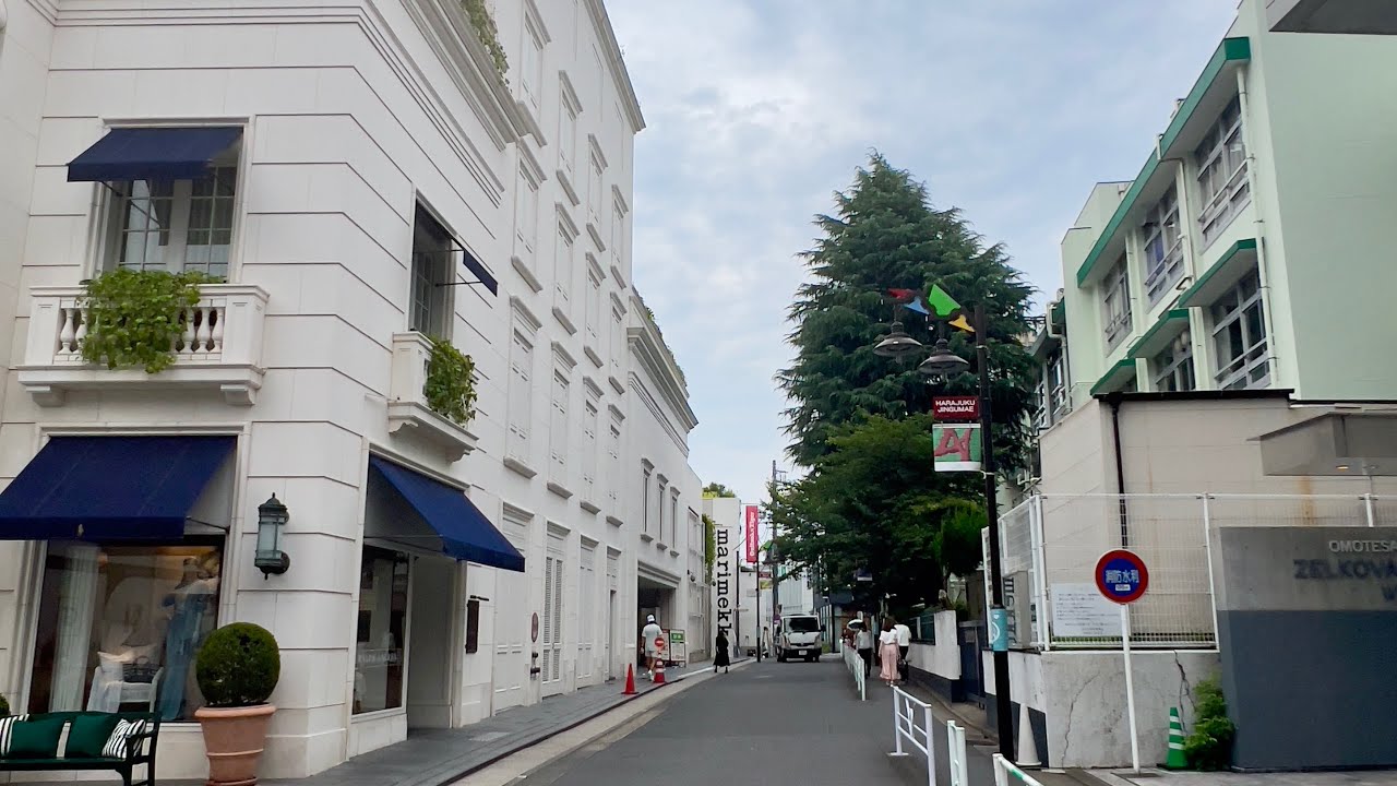 Japan Walking Tour in Harajuku Tokyo | (61 Min)