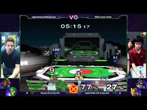 DTH - Liquid Chillin & Azen Vs. Thumbswayup & Vist - SSBM Teams Losers Semis - Smash Melee