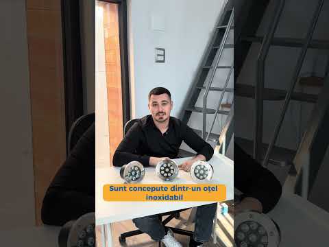 Video Spot pardoseala din inox LED 18W lumina calda