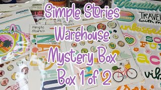 Simple Stories Warehouse Mystery Box | Boz 1 of 2