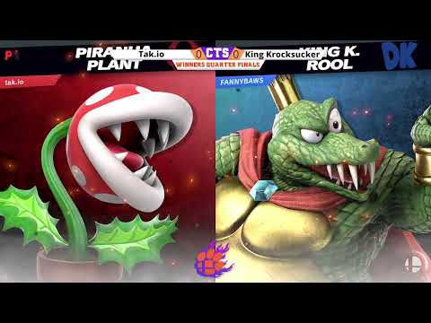 Clocktower Smash 90 - WQ - Tak.io (Piranha Plant) vs. King Krocksucker (King K. Rool) - SSBU