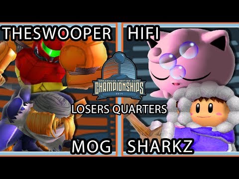 DHATL 2019 SSBM Teams - TheSWOOPER & MoG Vs. HiFi & Sharkz Smash Melee Tournament Losers Quarters