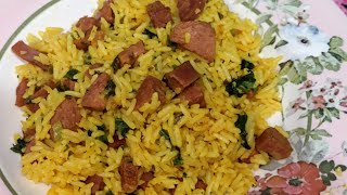 ARROZ COM CALABRESA E BACON - PRATO RÁPIDO E DELICIOSO - SORAIA CAKES