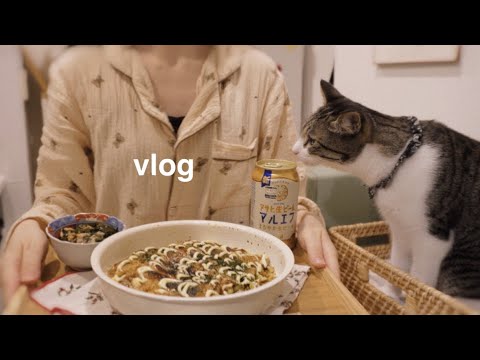 [Vlog] A 30-something office lady living with a cat keeps her organized on the weekend 🧘‍♀️