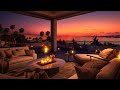 Seaside Night Jazz Ambience In Super Luxurious Hotel 4K Enjoy Elegant Instrumental Jazz By The Sea