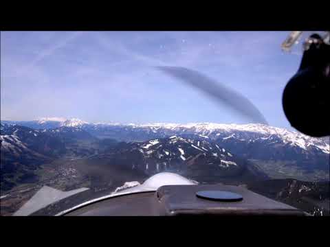 DA20 Katana Enroute LOGO LOAN Alps Panorama