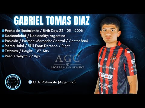 Gabriel Diaz #2 // Marcador Central - Center Back // Patronato 2024