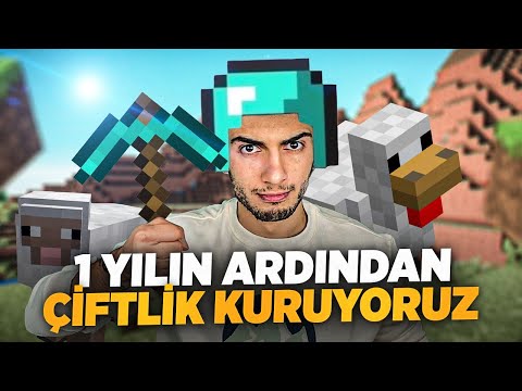 1 YIL SONRA YENİ ÇİFTLİK VE KOYUNLARIM - Minecraft Part 4