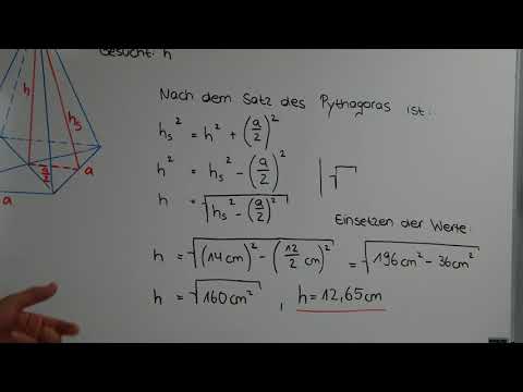 Berechnung der Höhe einer Pyramide