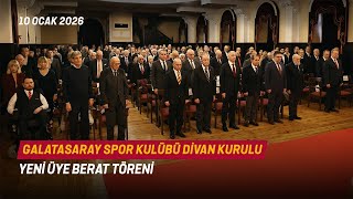 🔴 Galatasaray Spor Kulübü Divan Kurulu Yeni Üye Berat Töreni