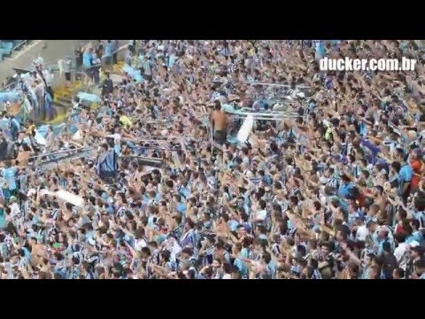 "Grêmio 1 x 1 San Lorenzo - Libertadores 2016 - Nesta noite te quero ver ganhar" Barra: Geral do Grêmio • Club: Grêmio