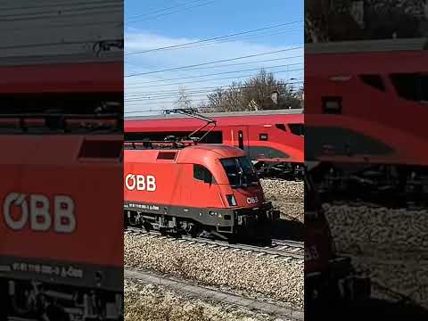 Railjet überholt Güterzug😂😎