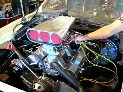 Zach's 355SBC 1972 Camaro engine starting 2.