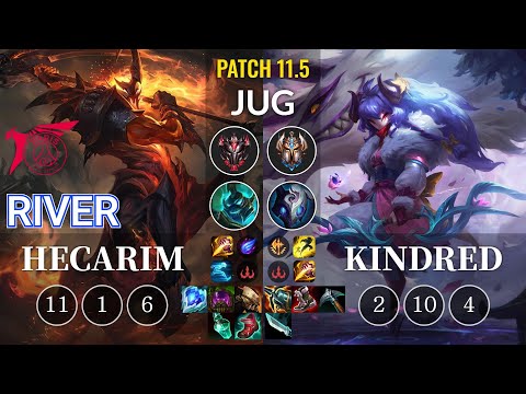 TLN River Hecarim vs Kindred Jungle - KR Patch 11.5