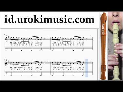 Cara Bermain Suling Recorder (B.) Drake - God’s Plan Tutorial Tab um-i592