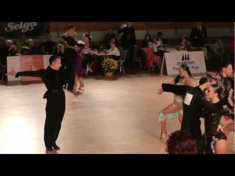00209 Latvia Open 2012 Youth Latin Pasodoble 1/8 Nikolay Chernov & Evgenia Florinskaya