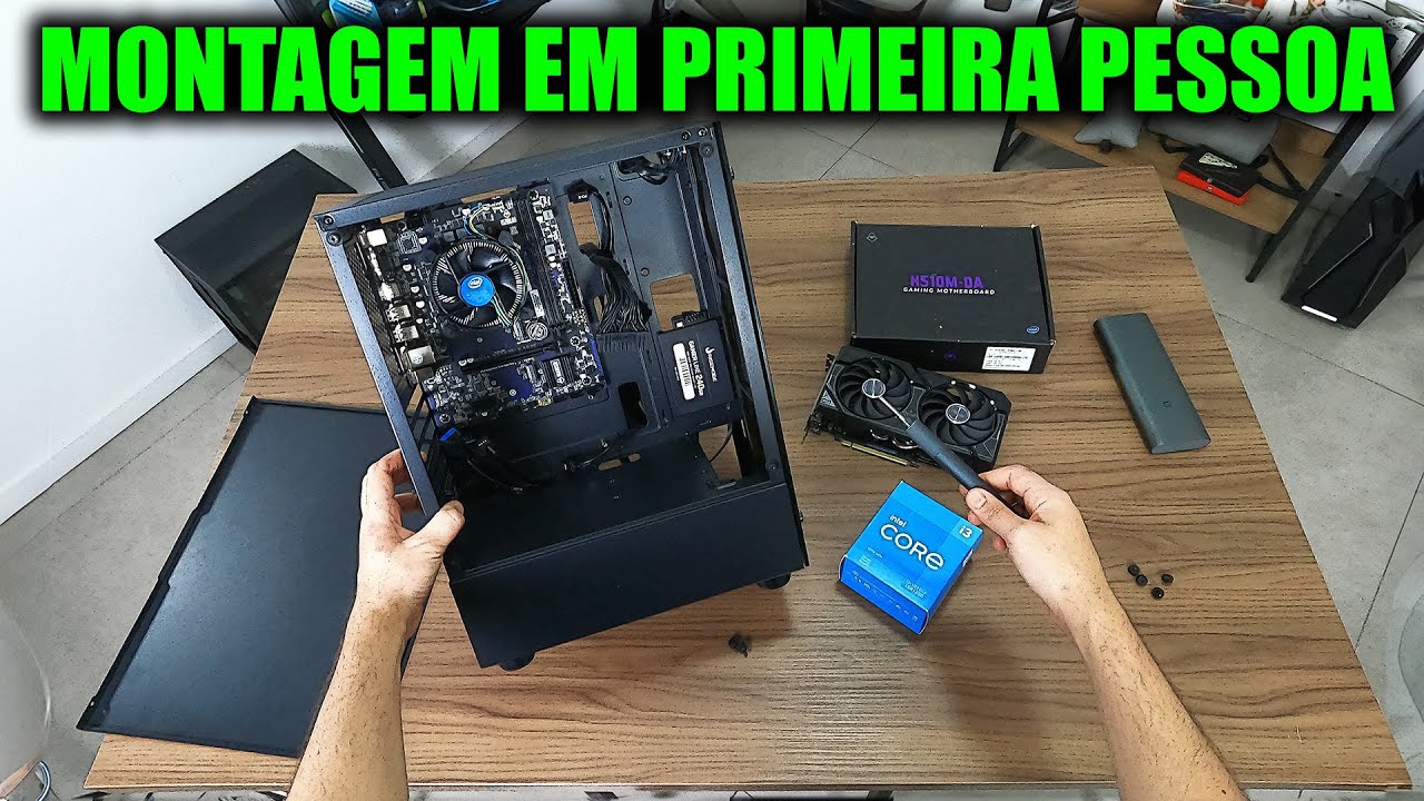 COMO MONTAR UM PC COMPLETO PASSO A PASSO 2024 (em primeira pessoa)