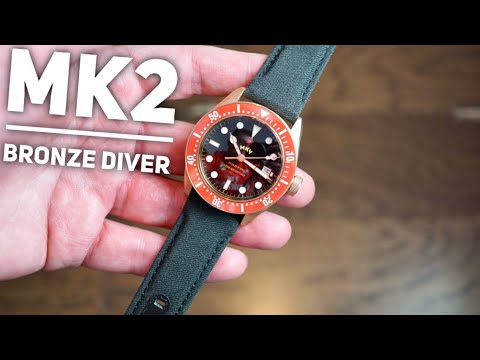 Macedonian MK2 Bronze Automatic Dive Watch Review - First Review on YouTube!