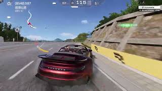 レーシングマスター 992型ポルシェ911 坂道山道