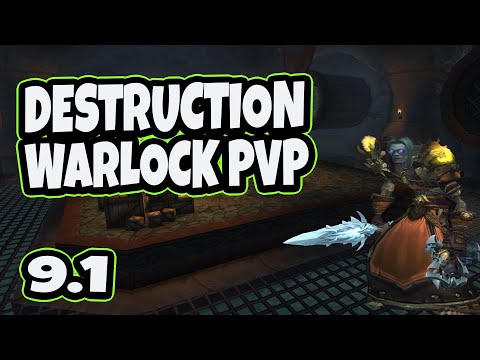 Destruction Warlock with chaos bolt legendary rolling enemies Ranked Arenas